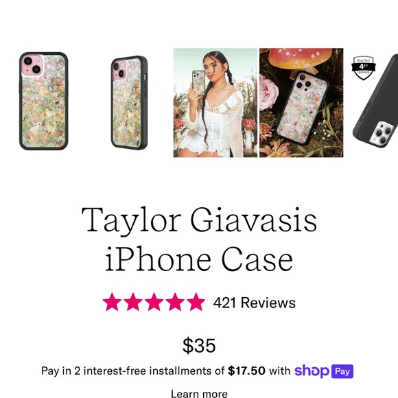 Wildflower iPhone 15 Case - Picture 2 of 4